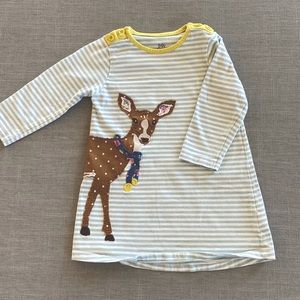 Baby Boden “Dear” Appliqué Dress